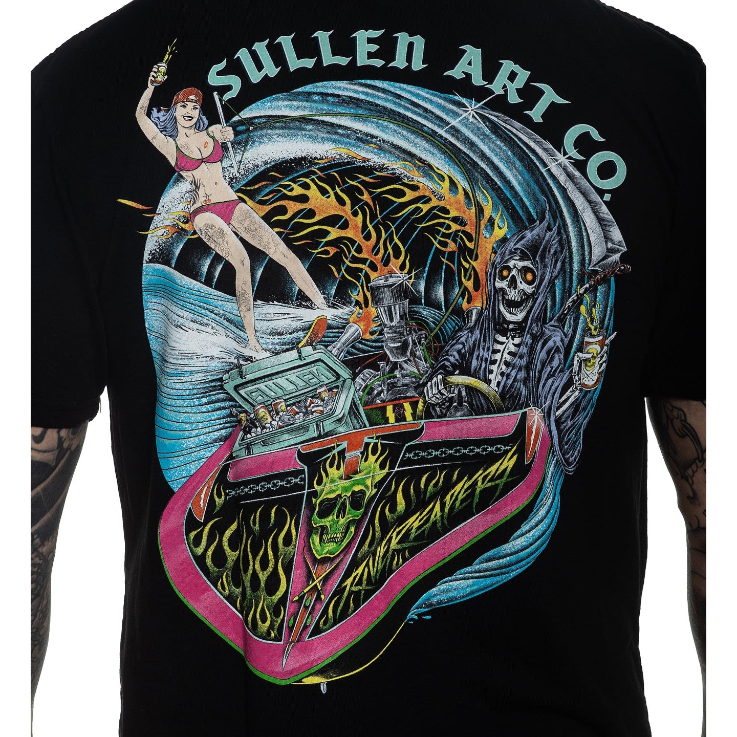 SULLEN CLOTHING GRIM RIPPER PREMIUM T-SHIRT