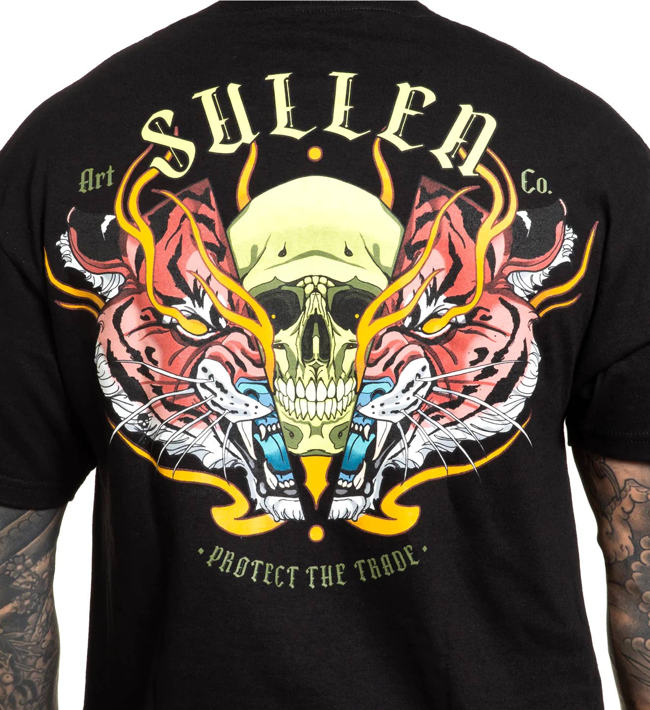 SULLEN CLOTHING SPLIT TIGER BLACK STANDARD T-SHIRT (XL)
