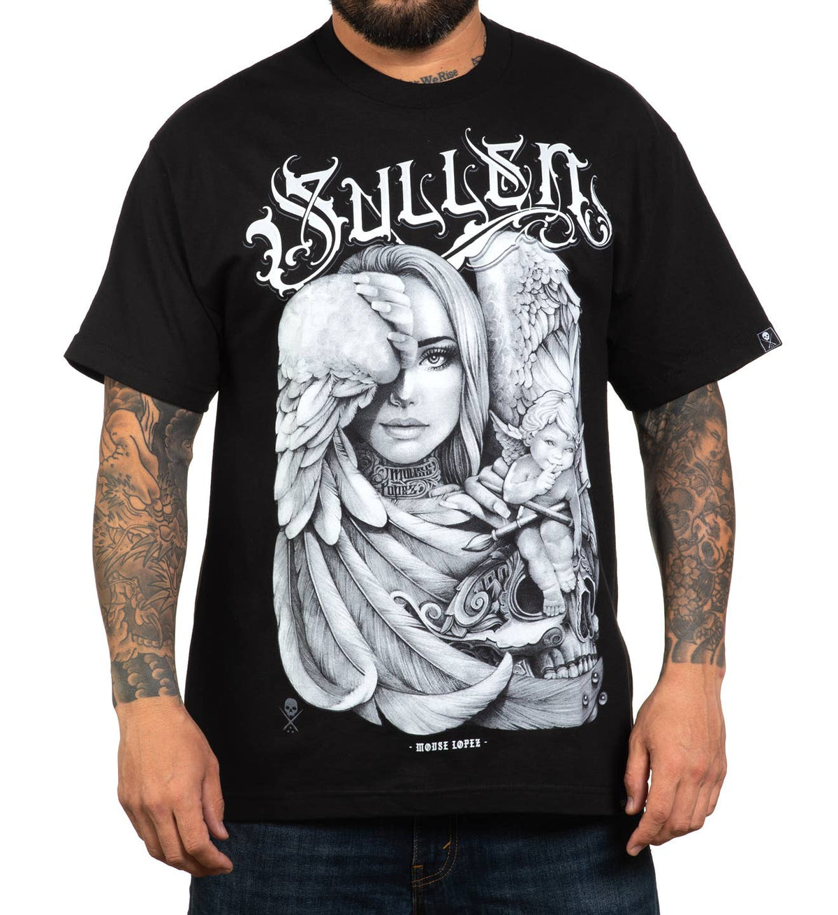 SULLEN CLOTHING MOUSE LOPEZ BLACK STANDARD T-SHIRT (XL)