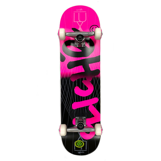Cliche Lux Handwritten FP Black & Pink Skateboard Complete (8.125")
