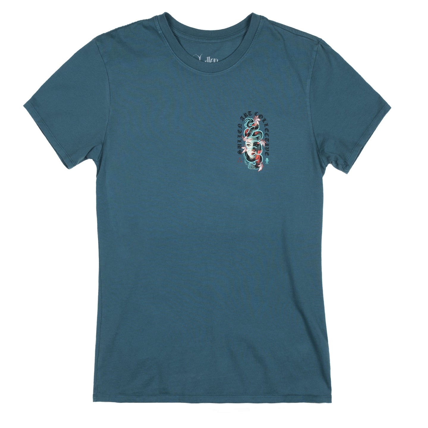 SULLEN CLOTHING GAZE AEGEAN BLUE LADIES SULLEN ANGELS T-SHIRT
