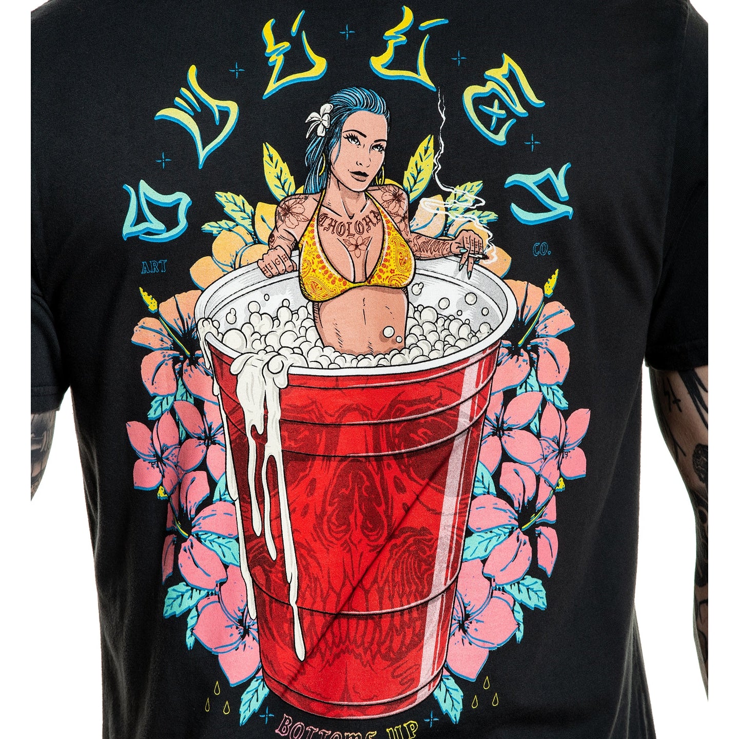 SULLEN CLOTHING SOLOHA BLACK PREMIUM T-SHIRT