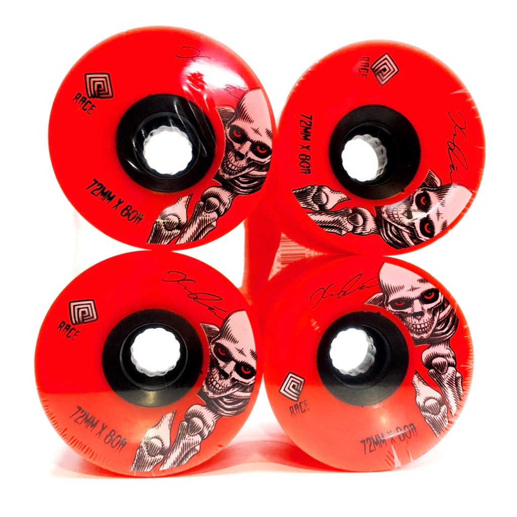POWELL PERALTA KEVIN REIMER 72mm 80A RED/BLACK SKATEBOARD WHEELS