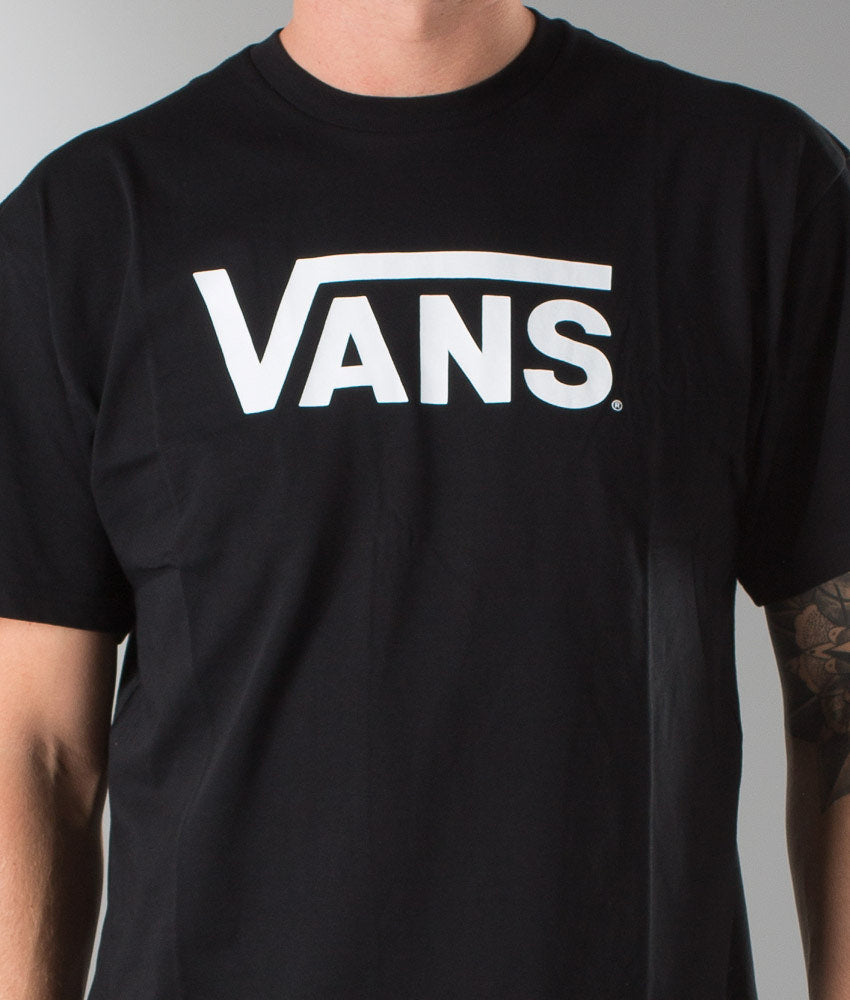 VANS CLASSIC LOGO BLACK & WHITE T-SHIRT