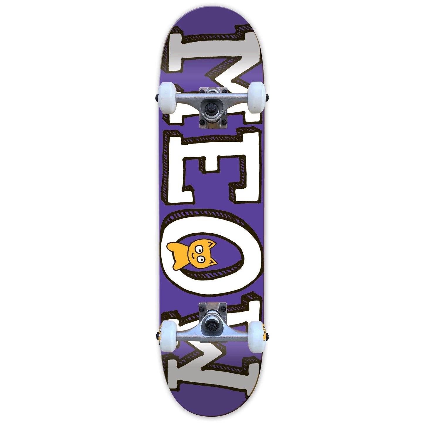Meow Skateboards Logo Purple Complete - 8.25"