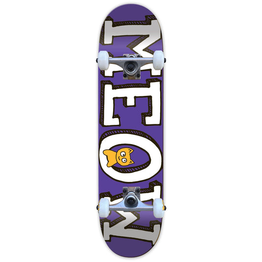 Meow Skateboards Logo Purple Complete - 8.25"