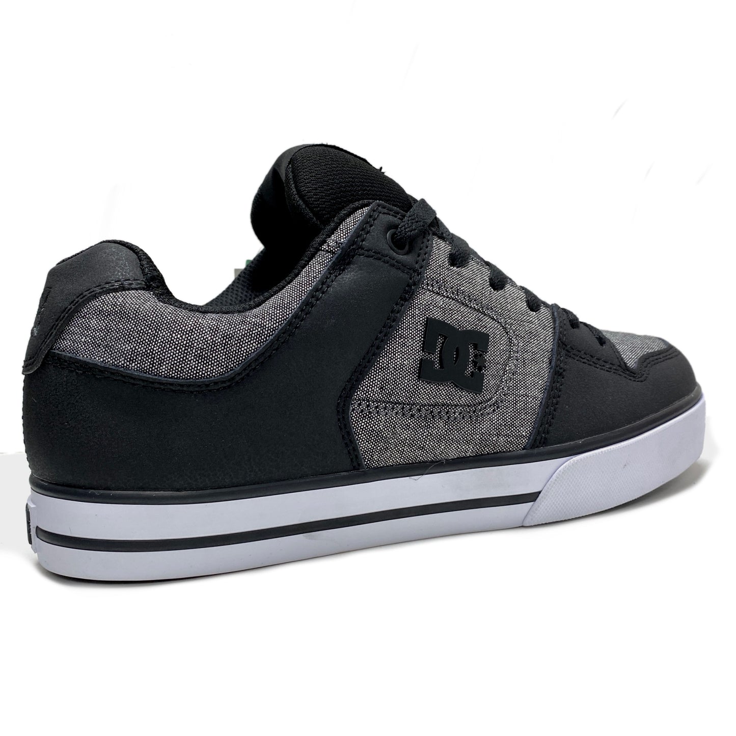 DC SHOES PURE BLACK BATTLESHIP BLACK TRAINERS