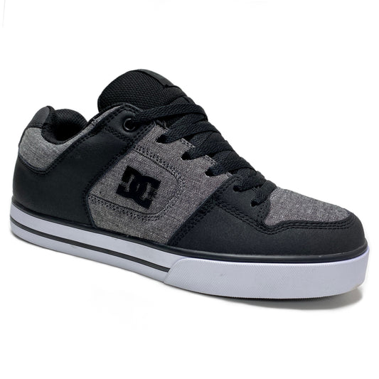 DC SHOES PURE BLACK BATTLESHIP BLACK TRAINERS