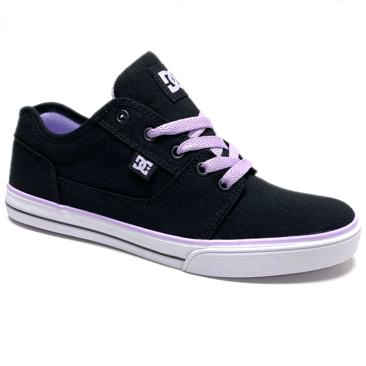 DC SHOES TONIK TX BLACK LAVENDER YOUTHS TRAINERS