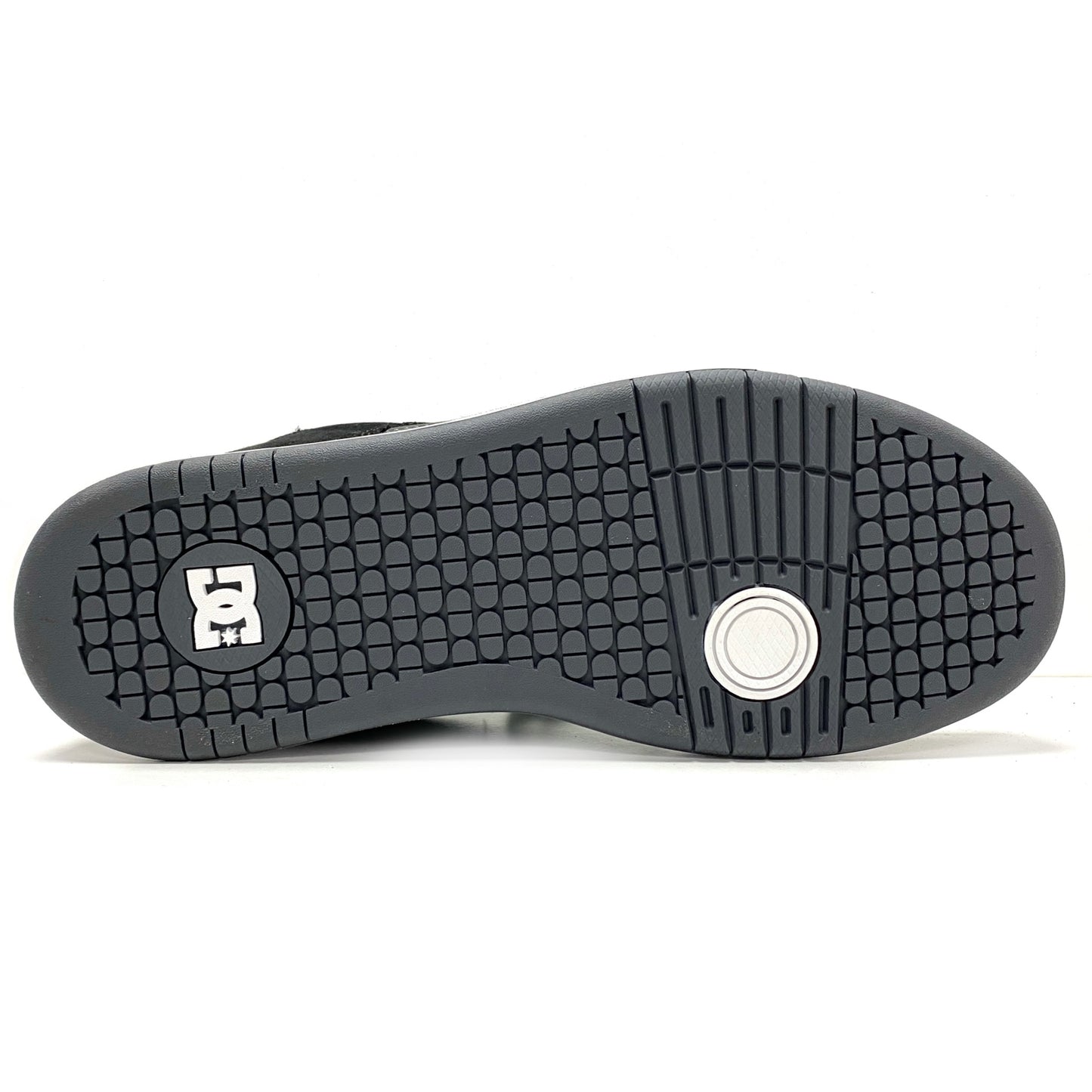 DC SHOES MANTECA 4 BLACK GREY WHITE TRAINERS (UK 9)