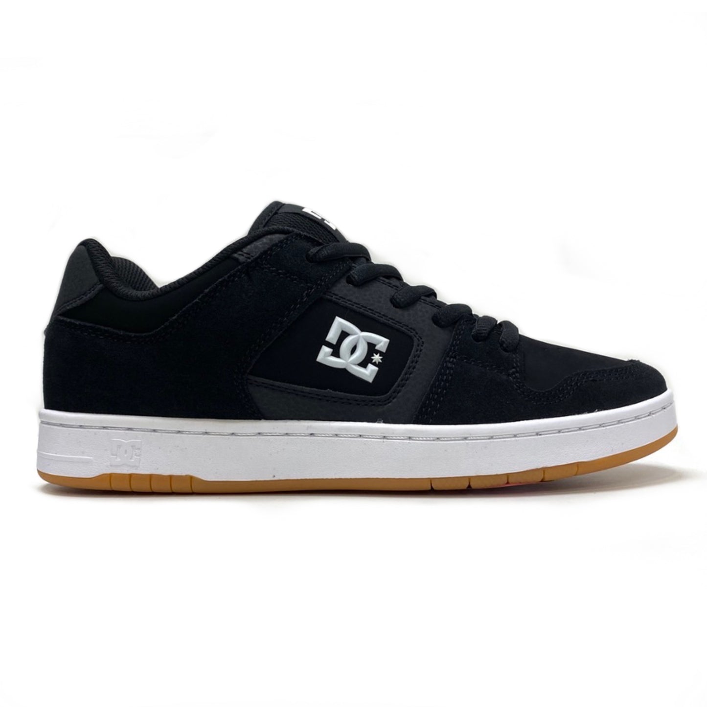DC SHOES MANTECA 4 S BLACK WHITE GUM TRAINERS