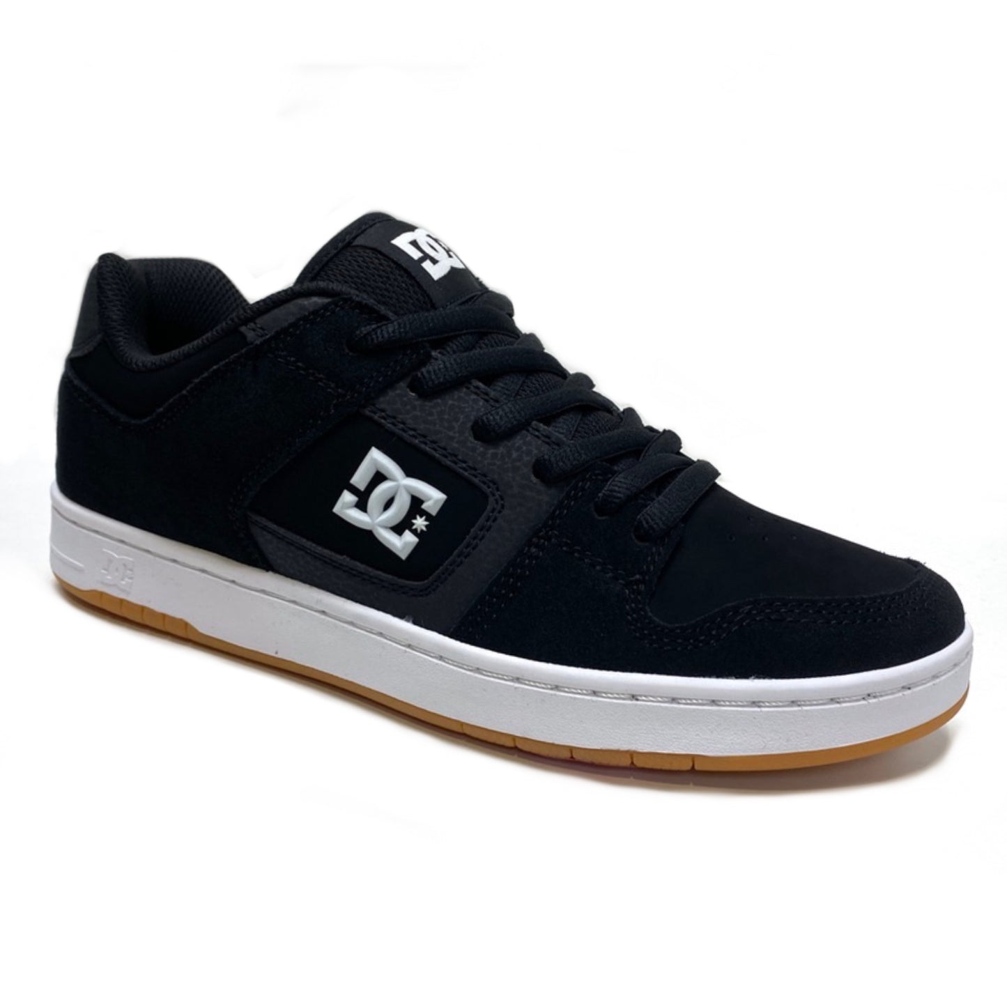 DC SHOES MANTECA 4 S BLACK WHITE GUM TRAINERS