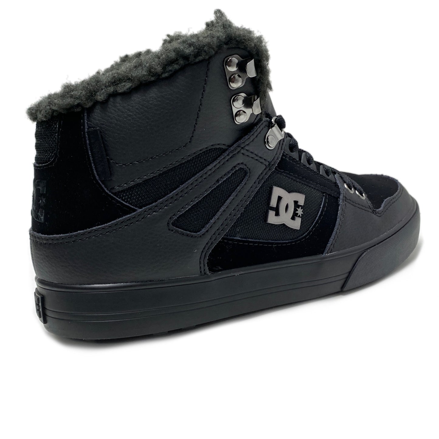 DC SHOES PURE HIGH TOP WC WNT BLACK BLACK WINTER TRAINERS