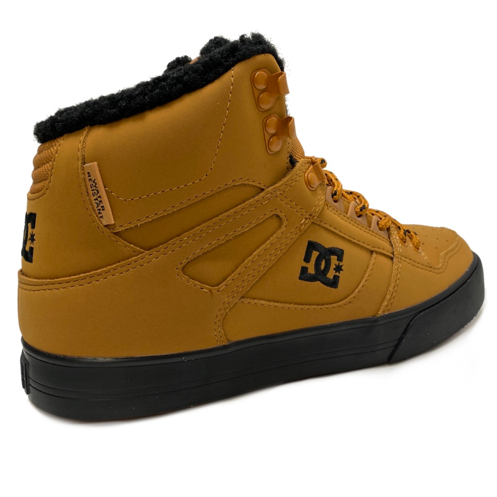 DC SHOES PURE HIGH TOP WC WNT WHEAT BLACK WINTER TRAINERS BOOTS