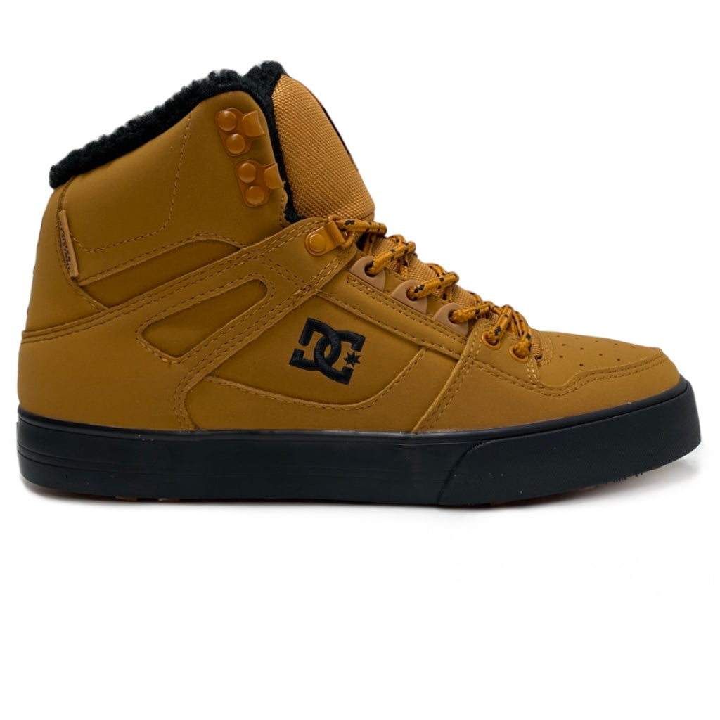 DC SHOES PURE HIGH TOP WC WNT WHEAT BLACK WINTER TRAINERS BOOTS