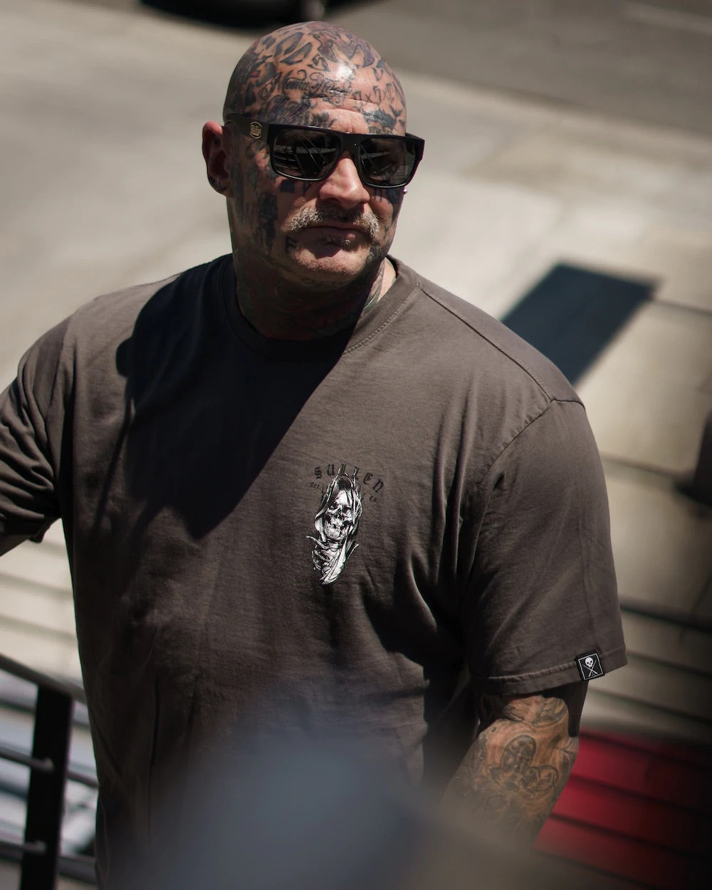 SULLEN CLOTHING INKSPIRACY GREY PREMIUM T-SHIRT (L)
