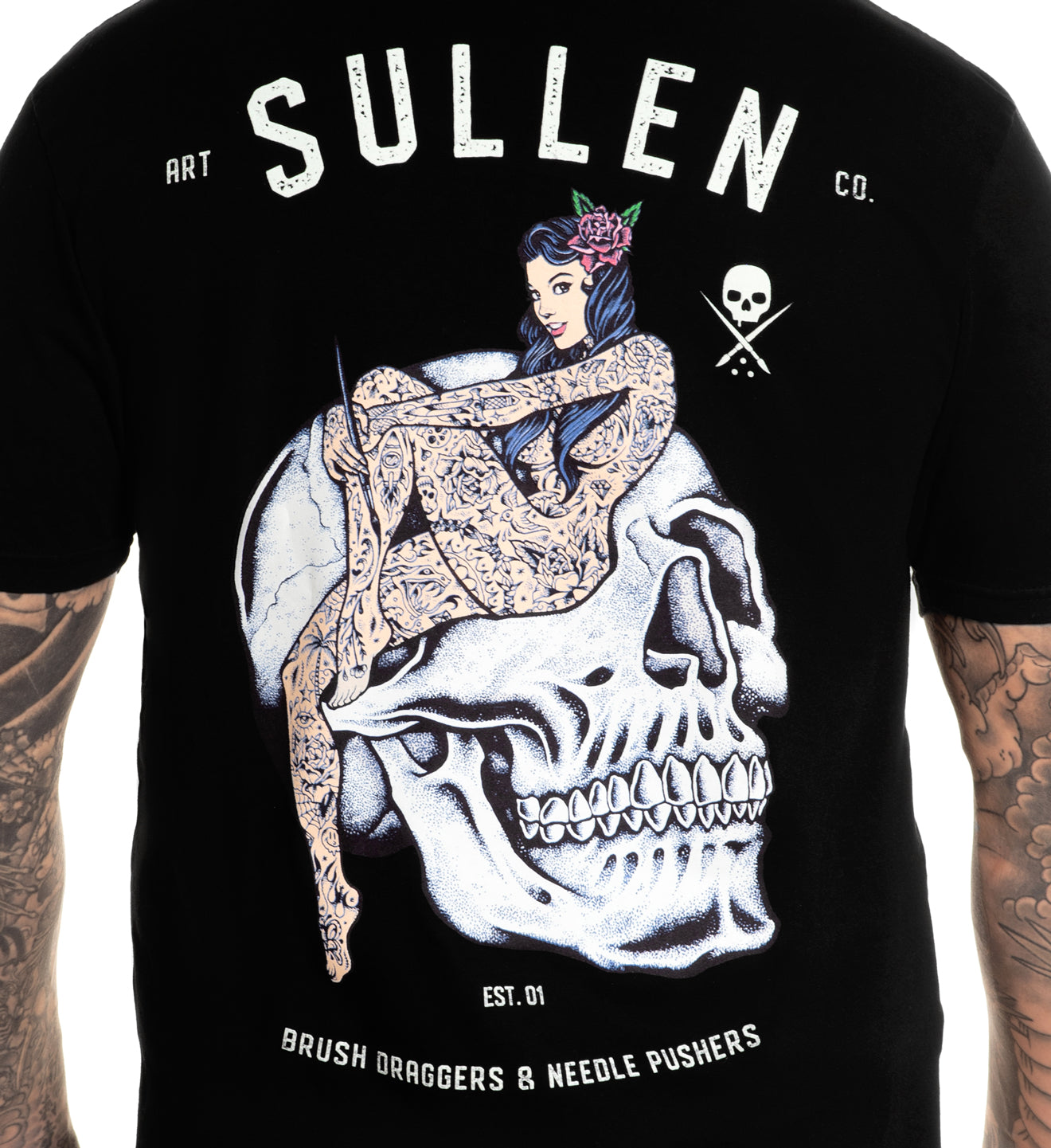SULLEN CLOTHING ACADEMY BLACK PREMIUM T-SHIRT (L)