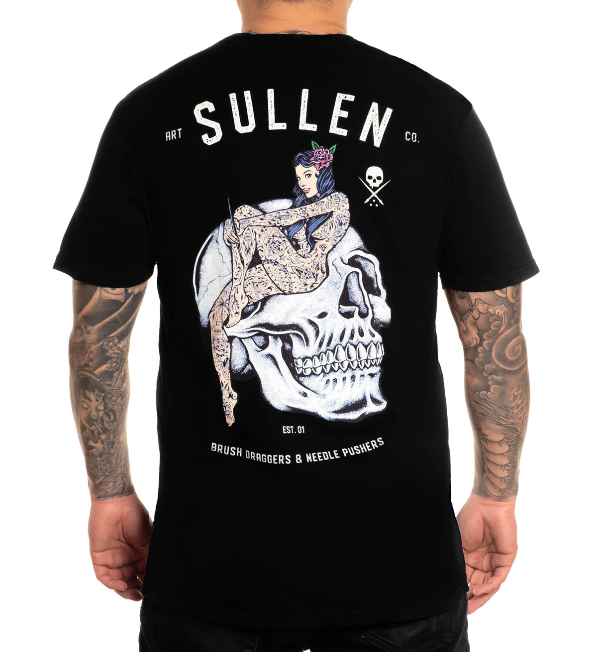 SULLEN CLOTHING ACADEMY BLACK PREMIUM T-SHIRT (L)