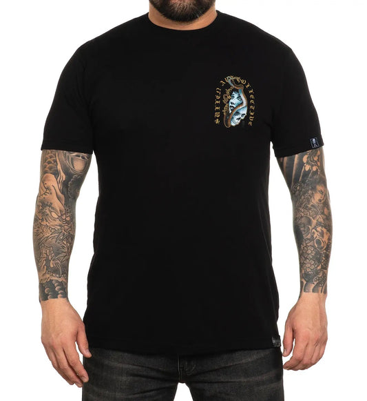 SULLEN CLOTHING STEGALL SKULL BLACK PREMIUM T-SHIRT