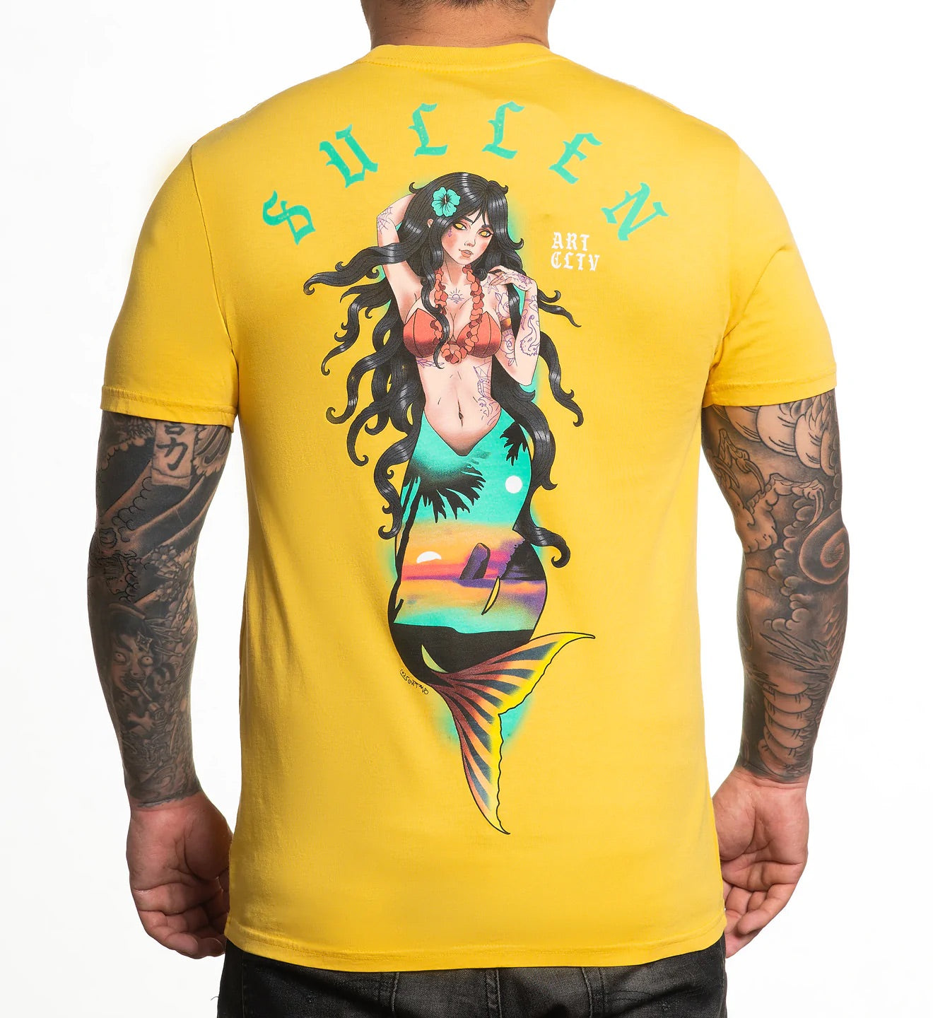 SULLEN CLOTHING THE ISLANDS YELLOW PREMIUM T-SHIRT