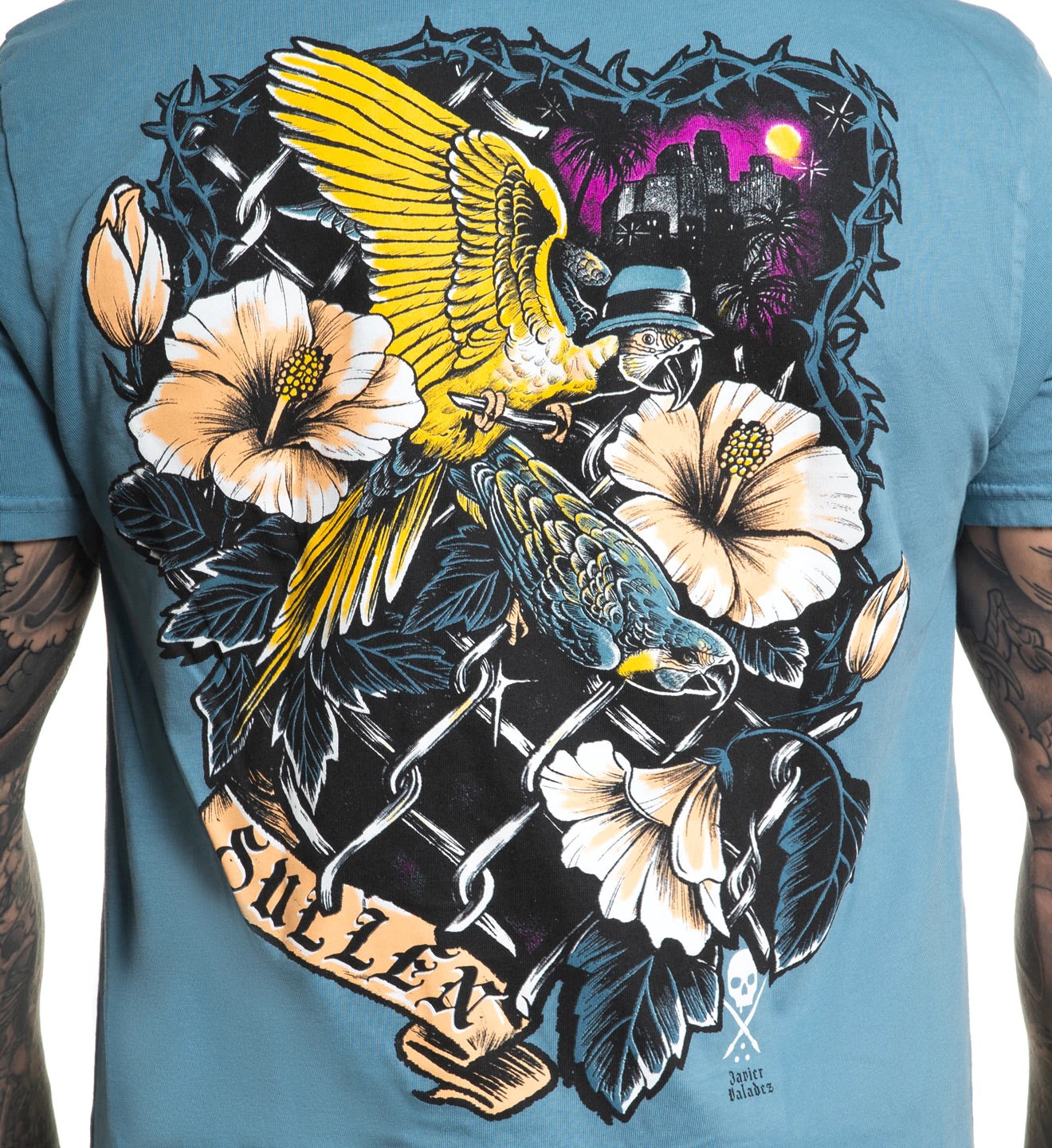 SULLEN CLOTHING STILL OF THE NIGHT ADRIATIC BLUE PREMIUM T-SHIRT