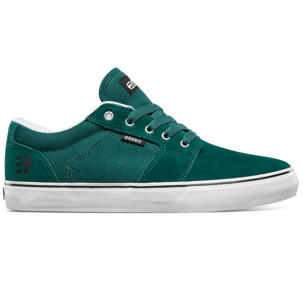 ETNIES BARGE LS GREEN WHITE BLACK TRAINERS