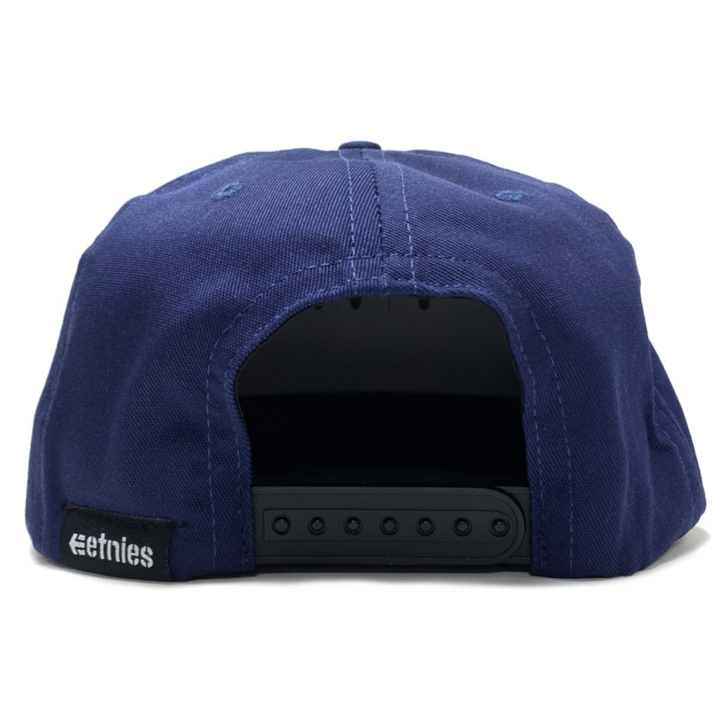 ETNIES CORP NAVY & YELLOW SNAPBACK CAP