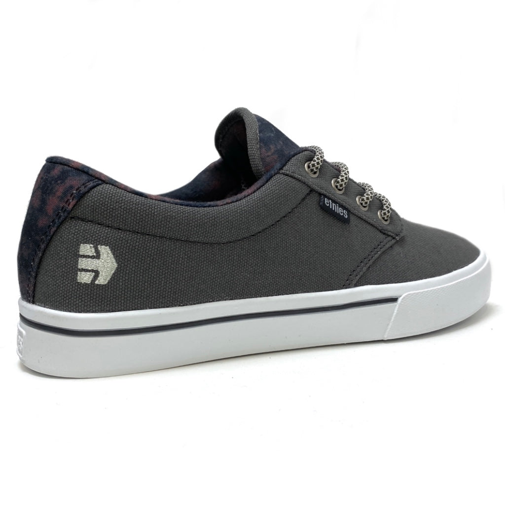 ETNIES JAMESON 2 GREY CORROSION WASH TRAINERS (UK 10)