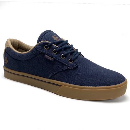 ETNIES JAMESON 2 ECO NAVY GOLD GUM TRAINERS