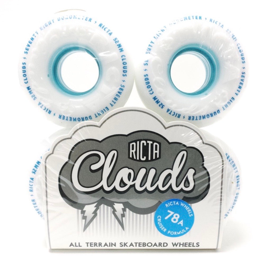 RICTA 56mm CLOUDS WHITE 78a SKATEBOARD WHEELS