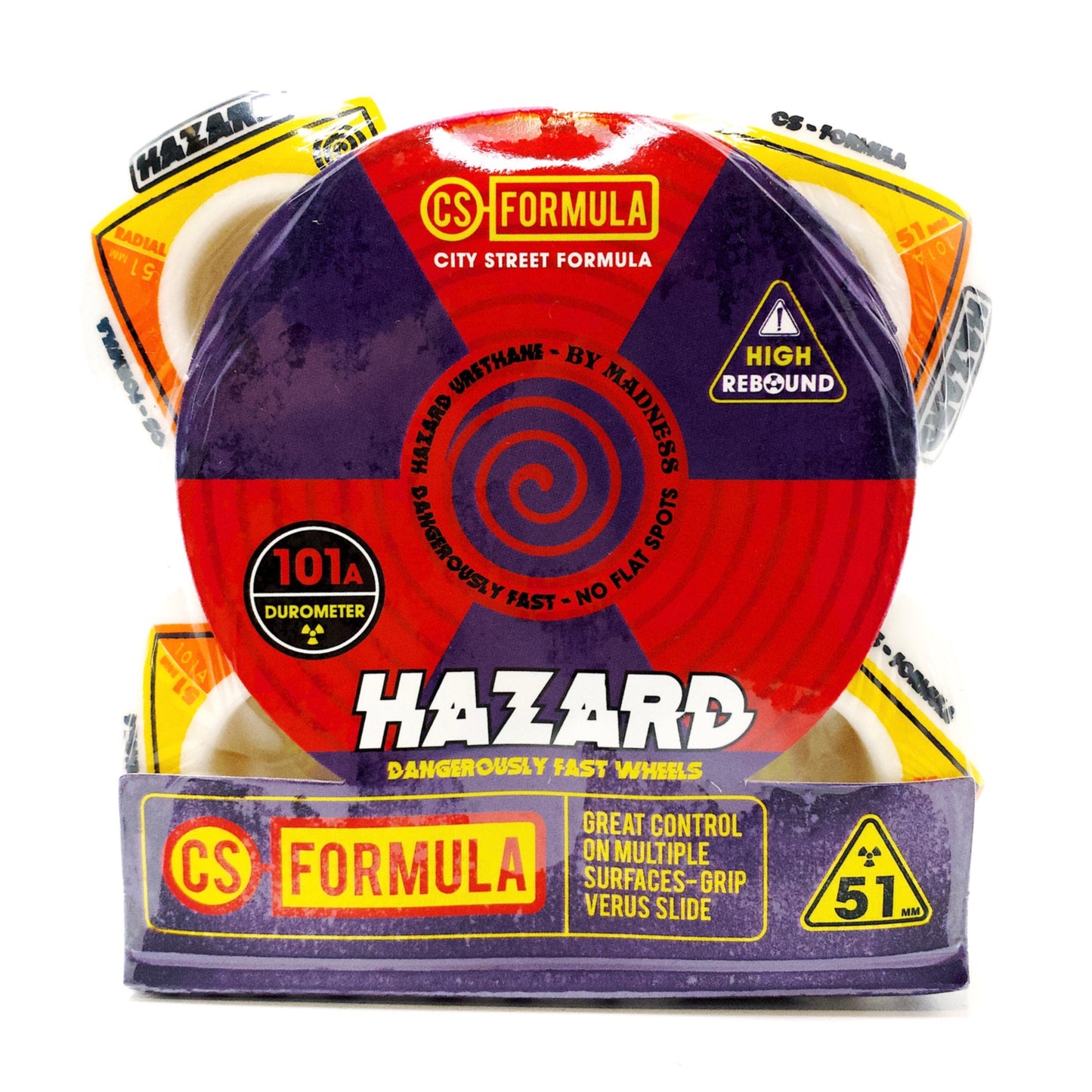 Hazard Bio CS Classic Radial White 101a 51mm Wheels