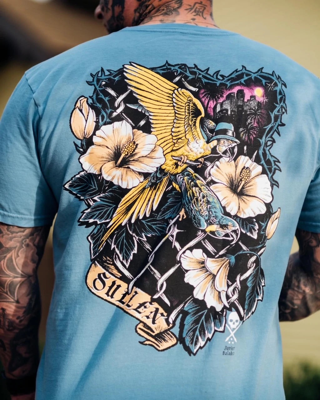 SULLEN CLOTHING STILL OF THE NIGHT ADRIATIC BLUE PREMIUM T-SHIRT