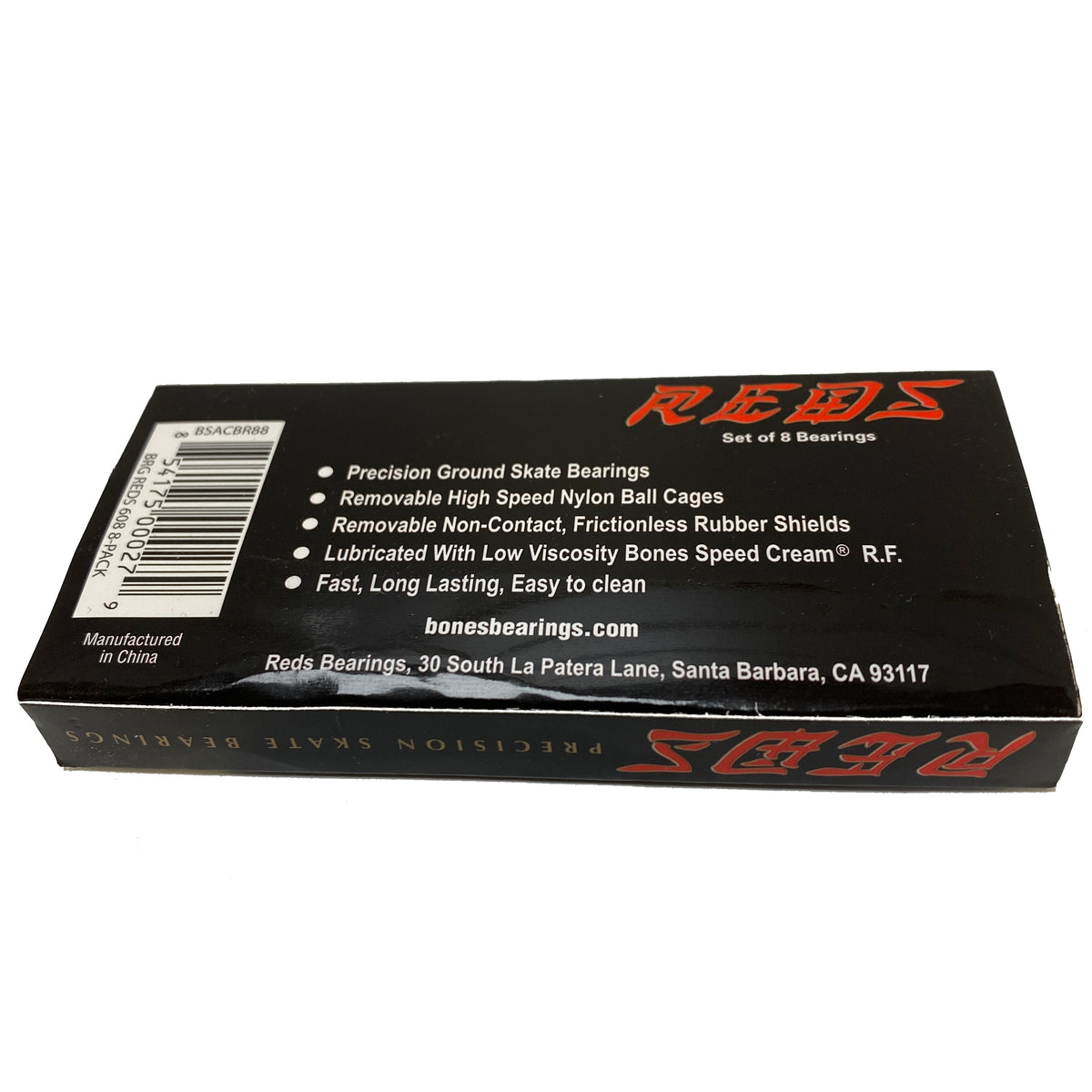 Bones Red Skateboard Bearings (8 in pack)