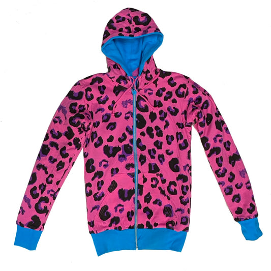 IRON FIST DIRTY HARRY ELECTRIC BLUE LADIES REVERSIBLE ZIPPER HOODIE