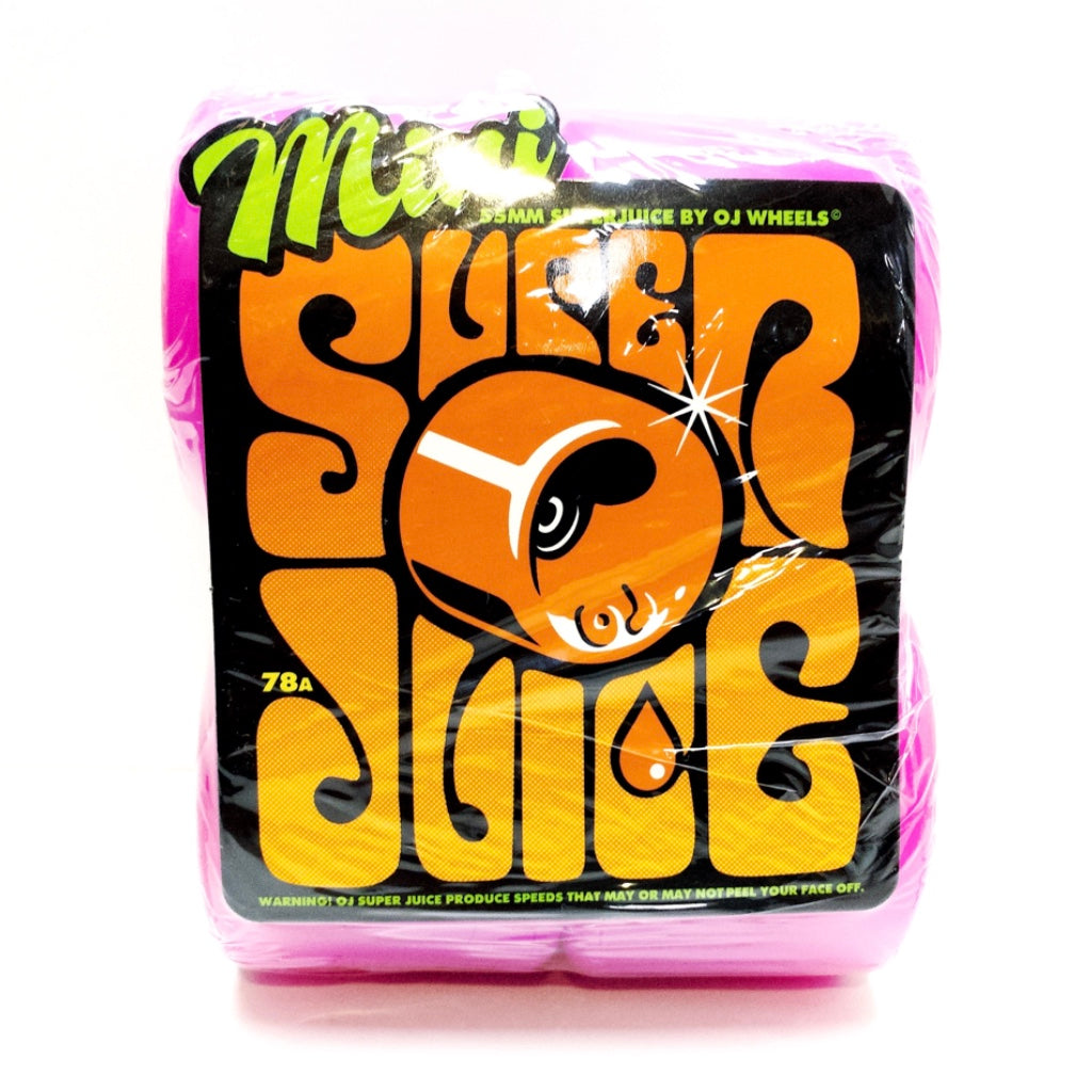 OJ Wheels 55mm Mini Super Juice Pink 78a Skateboard Wheels