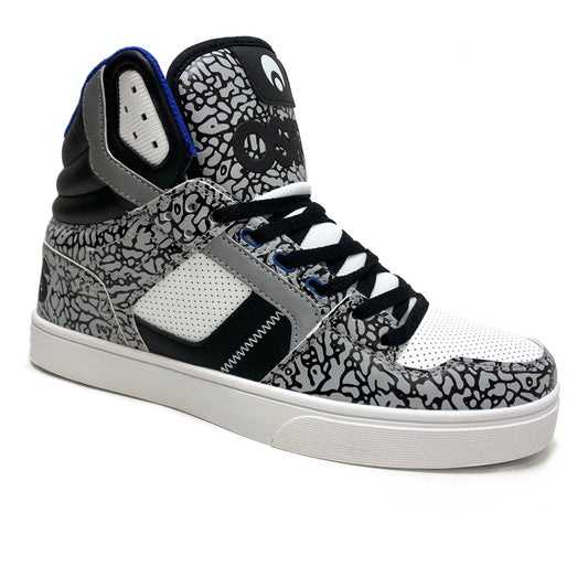 OSIRIS SHOES CLONE ELEPHANT BLACK WHITE TRAINERS