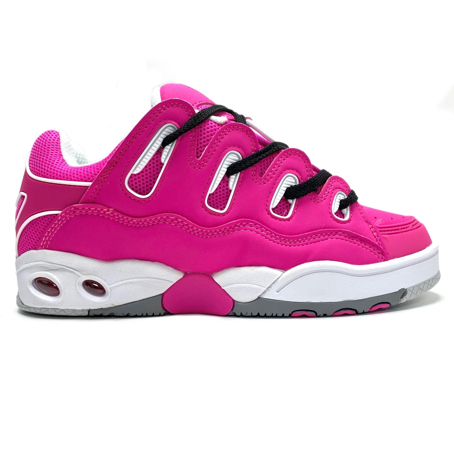 OSIRIS SHOES D3 OG PINK PINK GREY LADIES TRAINERS (UK 7.5)