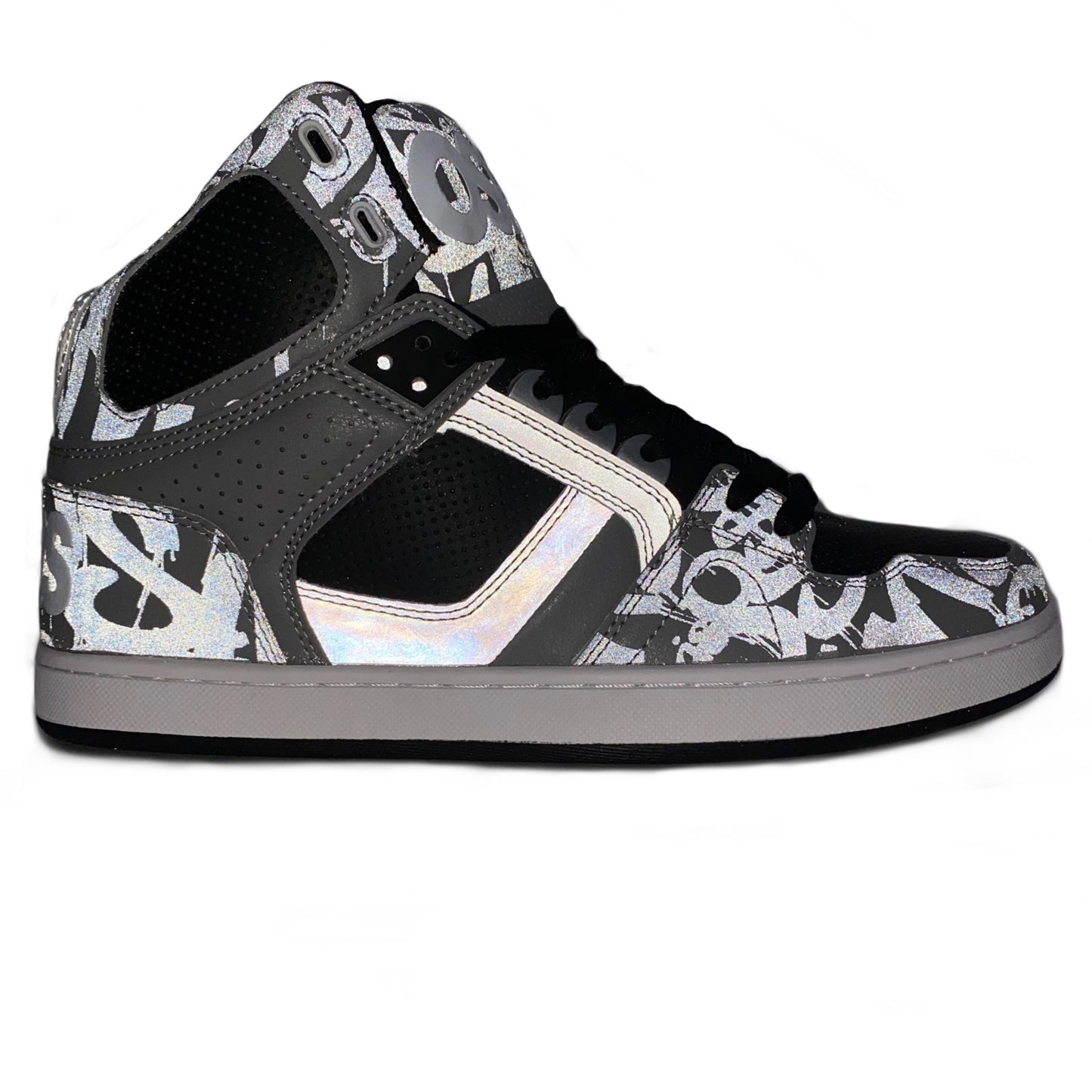 OSIRIS SHOES NYC 83 CLK GREY 3M SCRIPT MEN'S TRAINERS (UK 8 EUR 42)
