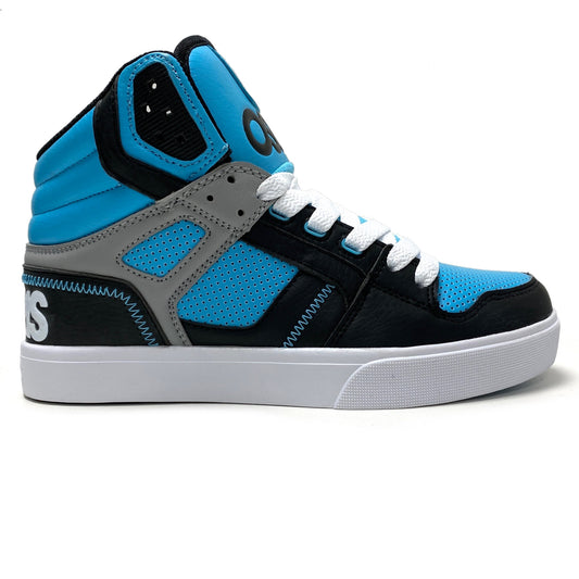 OSIRIS SHOES CLONE BLACK GREY LIGHT BLUES LADIES TRAINERS