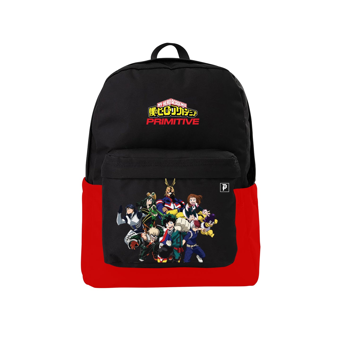 MY HERO ACADEMIA X PRIMITIVE BLACK & RED BACKPACK