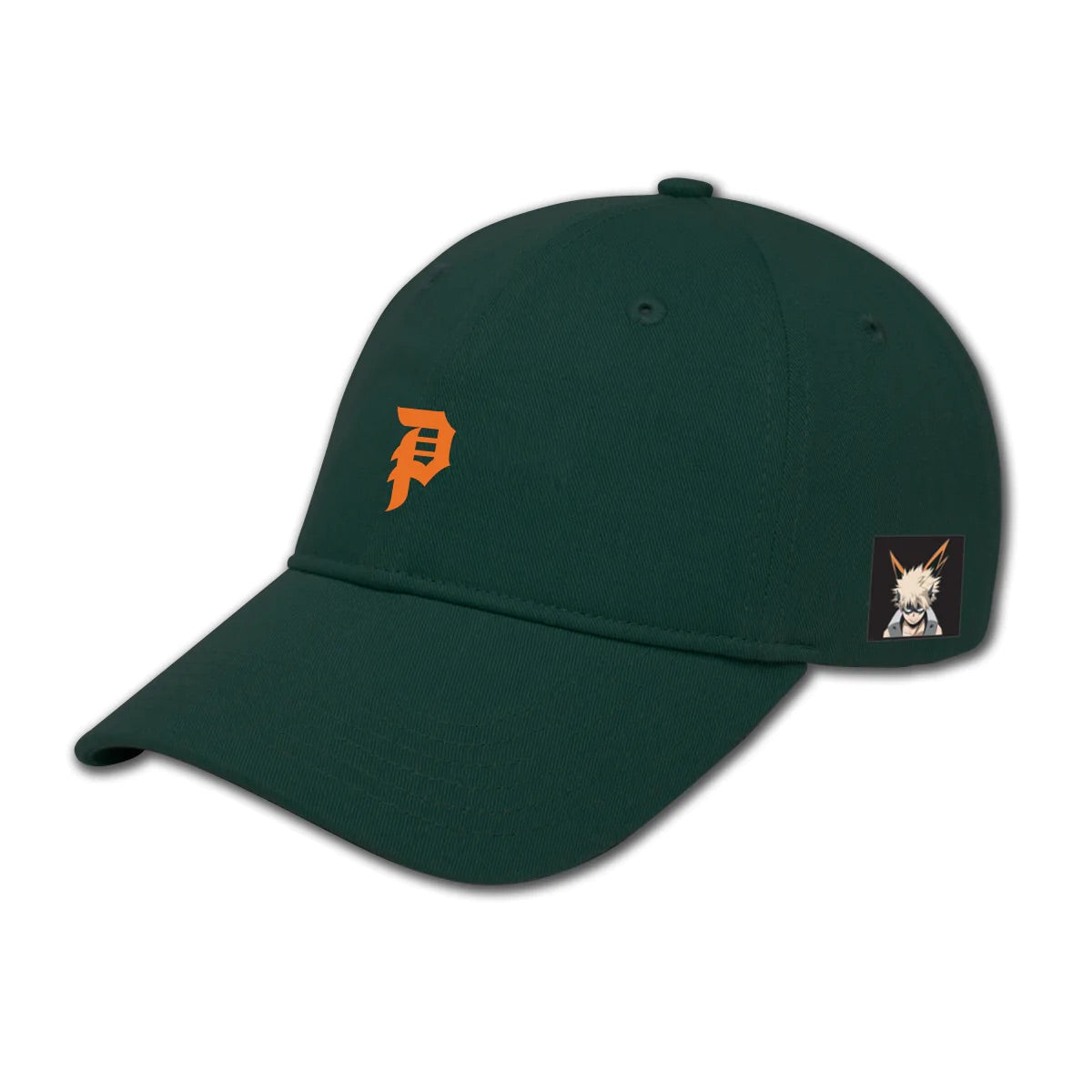 PRIMITIVE X MY HERO ACADEMIA KATSUKI BAKUGO STRAPBACK GREEN CAP