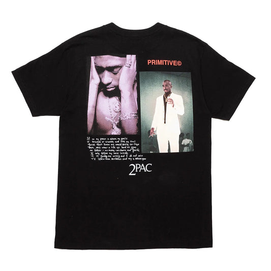 PRIMITIVE X TUPAC VOICE BLACK T SHIRT