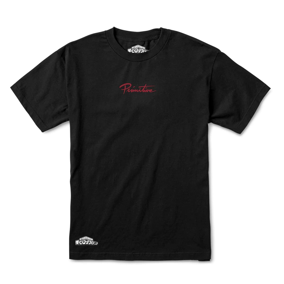 MY HERO ACADEMIA X PRIMITIVE DIRTY P SHOTO TODOROKI BLACK T-SHIRT