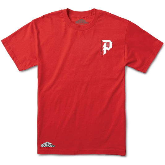 MY HERO ACADEMIA X PRIMITIVE RED T-SHIRT