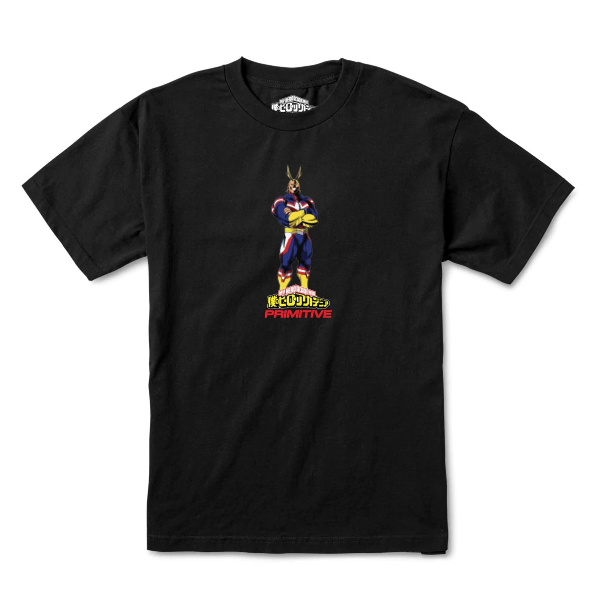MY HERO ACADEMIA X PRIMITIVE ALL MIGHT BLACK T-SHIRT