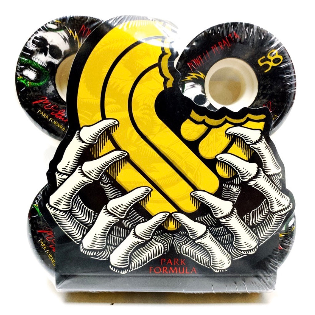 POWELL PERALTA 58mm 104A McGILL SKULL & SNAKE SKATEBOARD WHEELS