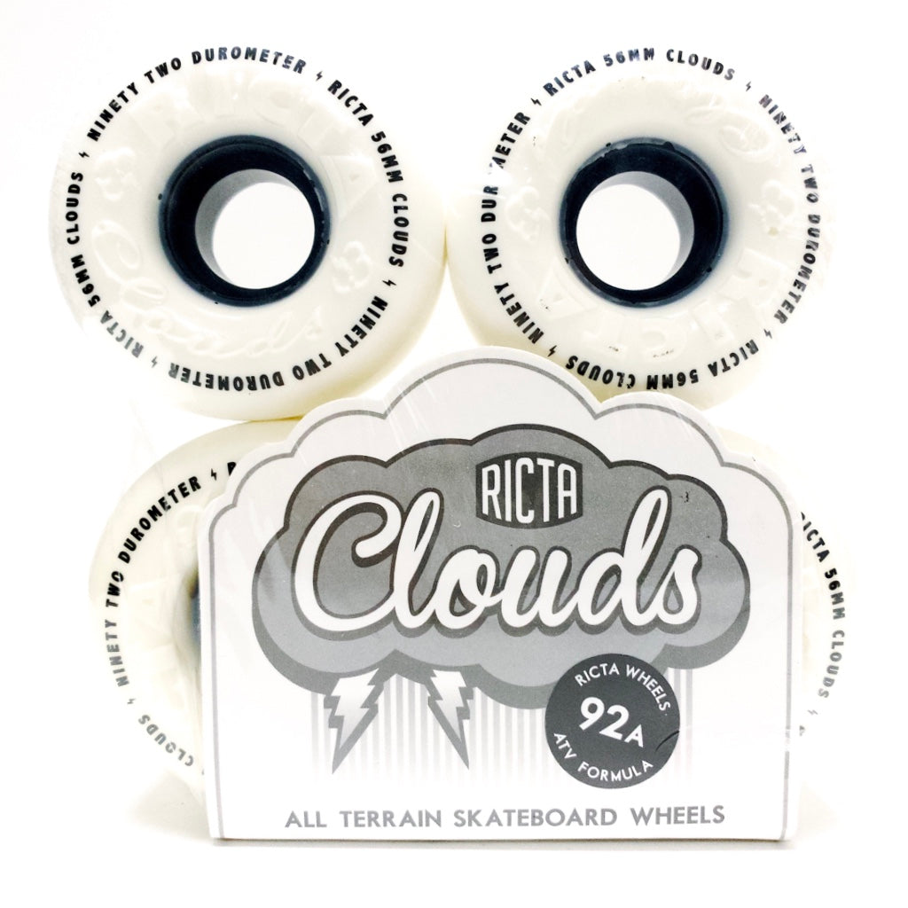 RICTA 56MM CLOUDS BLACK 92A SKATEBOARD WHEELS