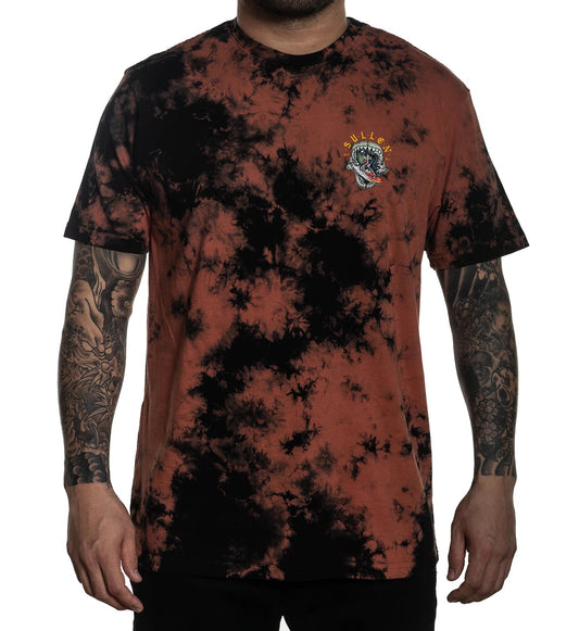 SULLEN CLOTHING NO BITERS CORAL BLACK CRYSTAL WASH PREMIUM T-SHIRT