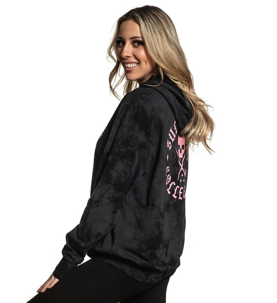 SULLEN ANGELS ANGEL BADGE OF HONOUR LADIES HOODIE