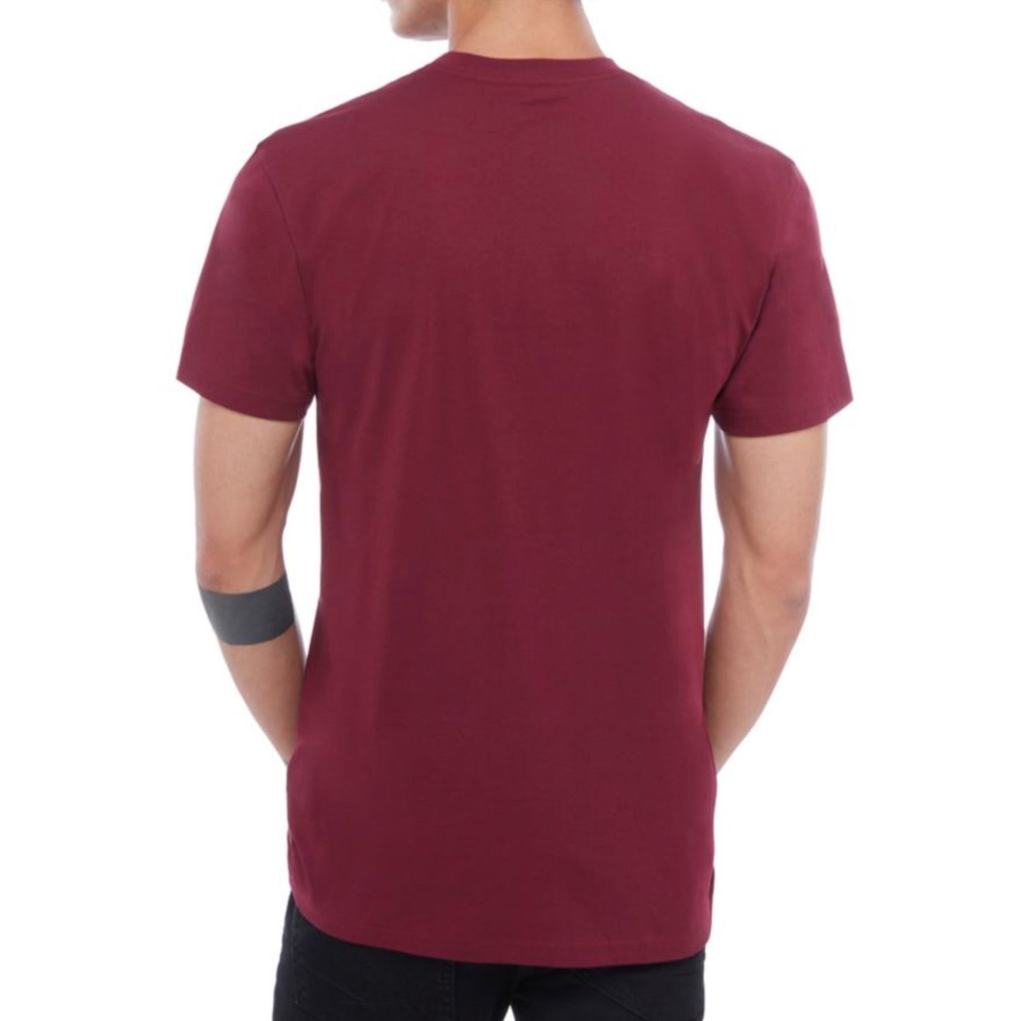 Vans Classic Logo Burgundy & White T Shirt